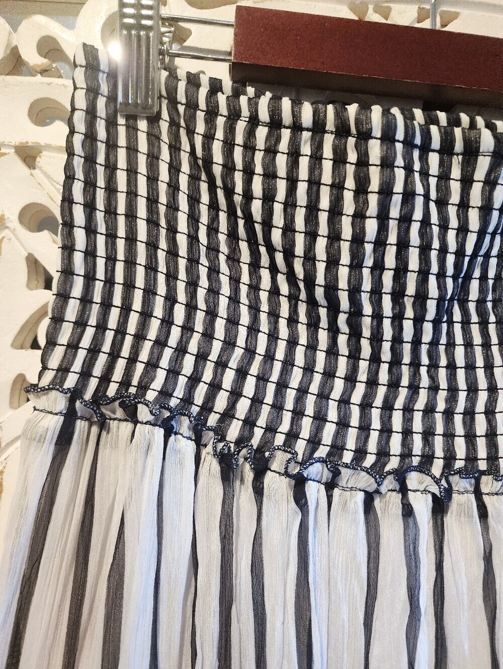 ALBERTO MAKALI 2 TONE STRIPES SKIRT SIZE SMALL - Picture 10 of 10
